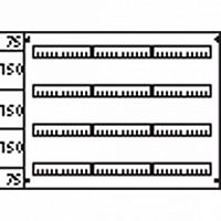 Пластрон с прорезями 3ряда/4 рейки-150 |  код. AS 234 |  ABB